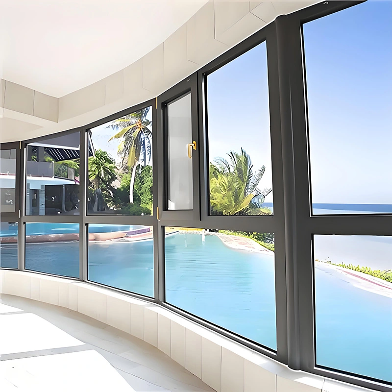 అల్యూమినియం మిశ్రమం లోపలికి విండోస్ తెరవడం