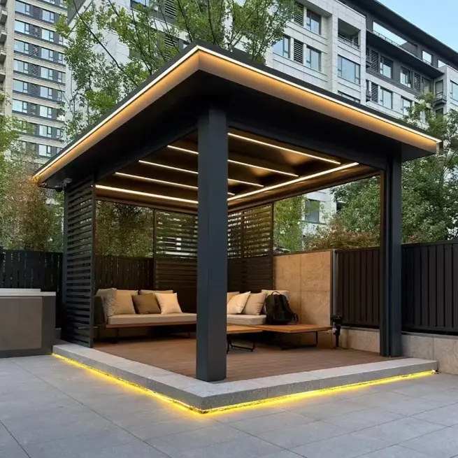 Minimalist Style Aluminum Alloy Gazebo