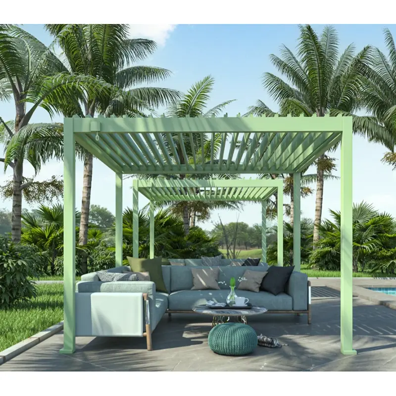 మాన్యువల్ ముడుచుకునే గెజిబో