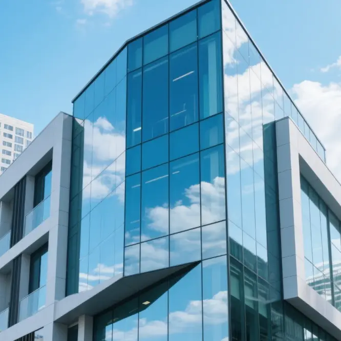 కర్టెన్ వాల్స్ కోసం టెంపర్డ్ గ్లాస్